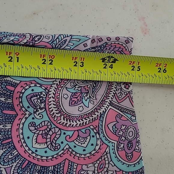 Talbots Purple Paisley Print The Perfect Crop Pant size 12 - Picture 8 of 8